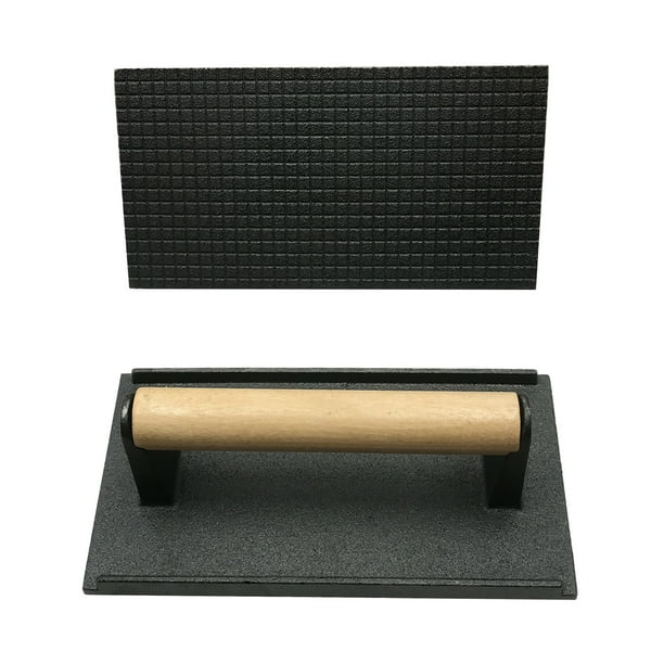 Mr. Bar-B-Q Pre-Seasoned Cast Iron Grill Meat Press
