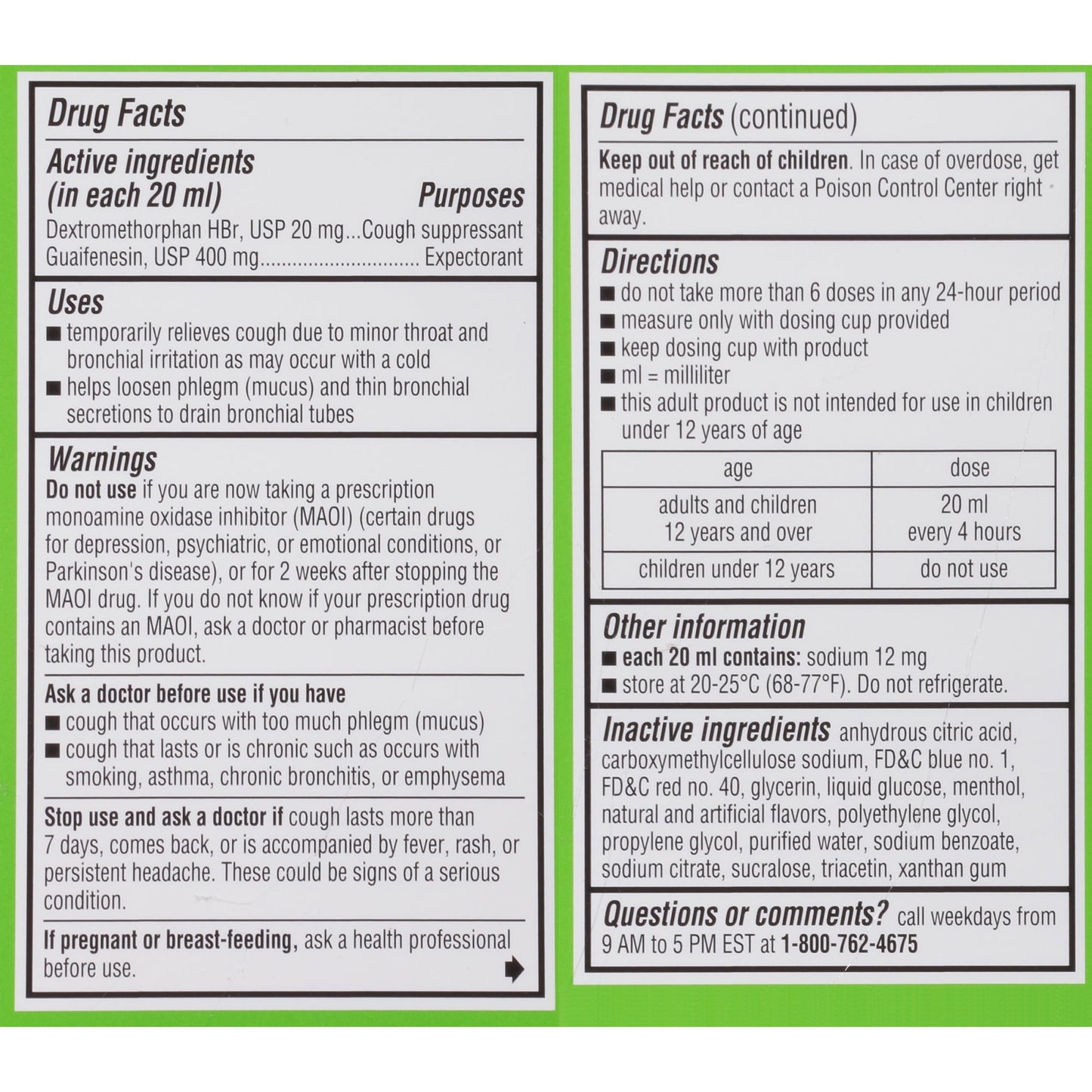 ROBITUSSIN CCC DM LQ 237ML ND ADT