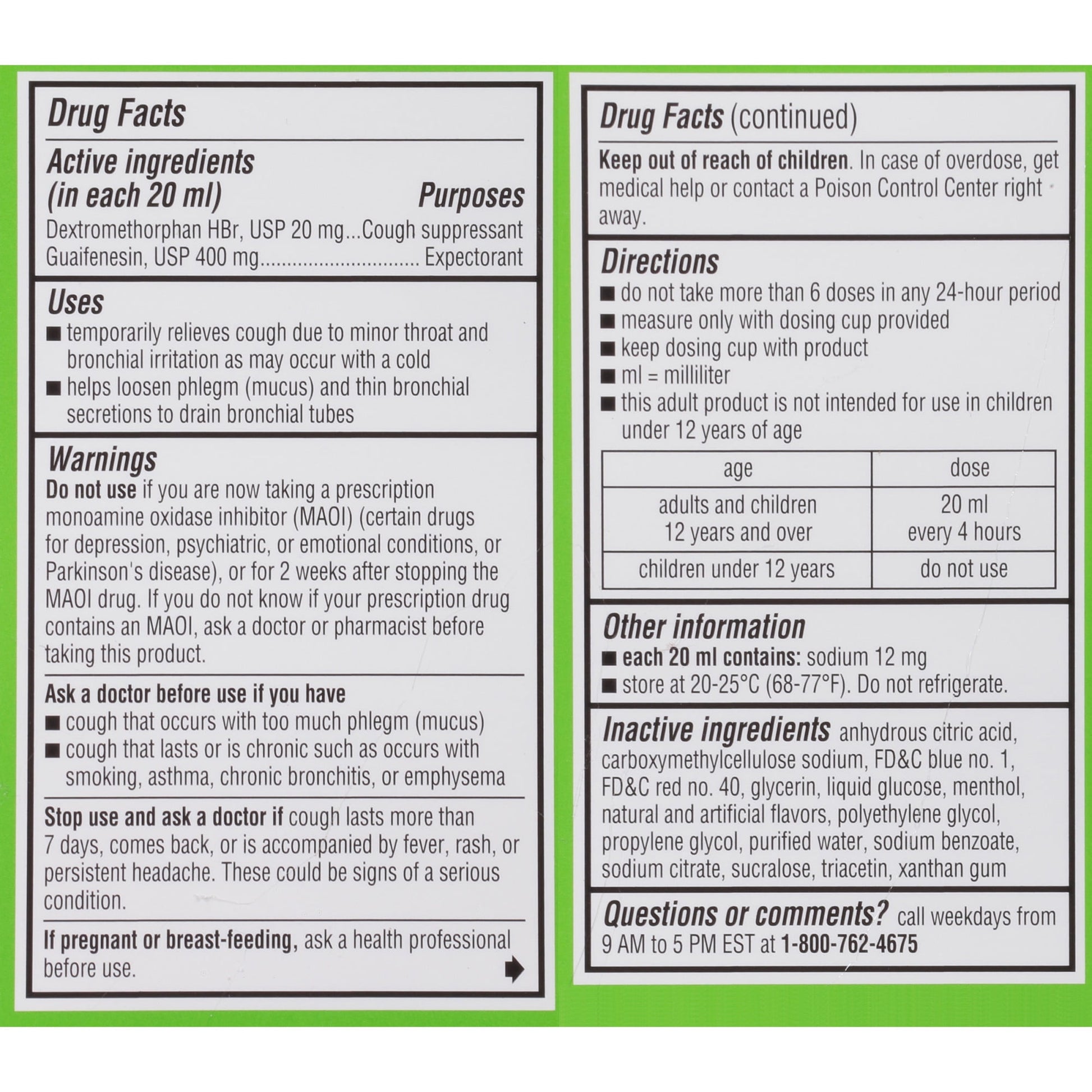 ROBITUSSIN CCC DM LQ 237ML ND ADT