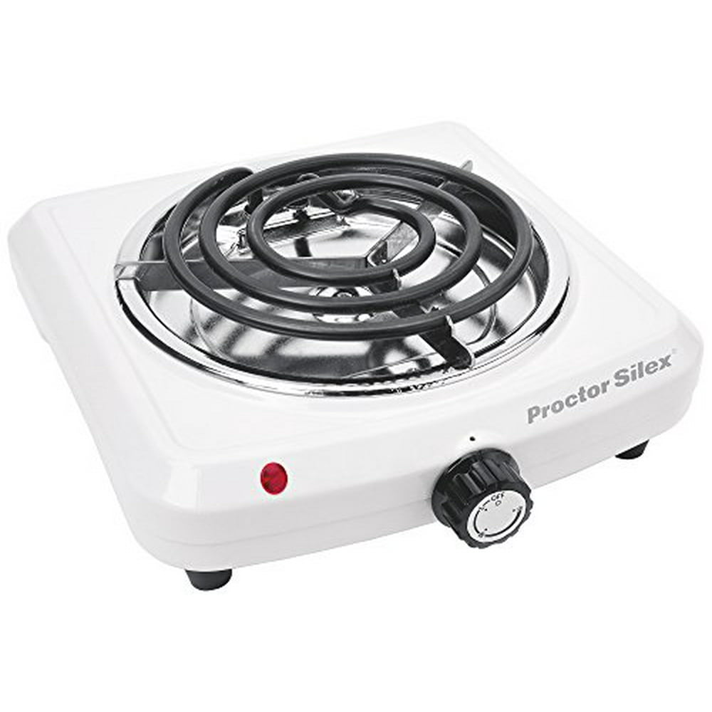 Proctor Silex Single Burner Metal Hot Plate - Black