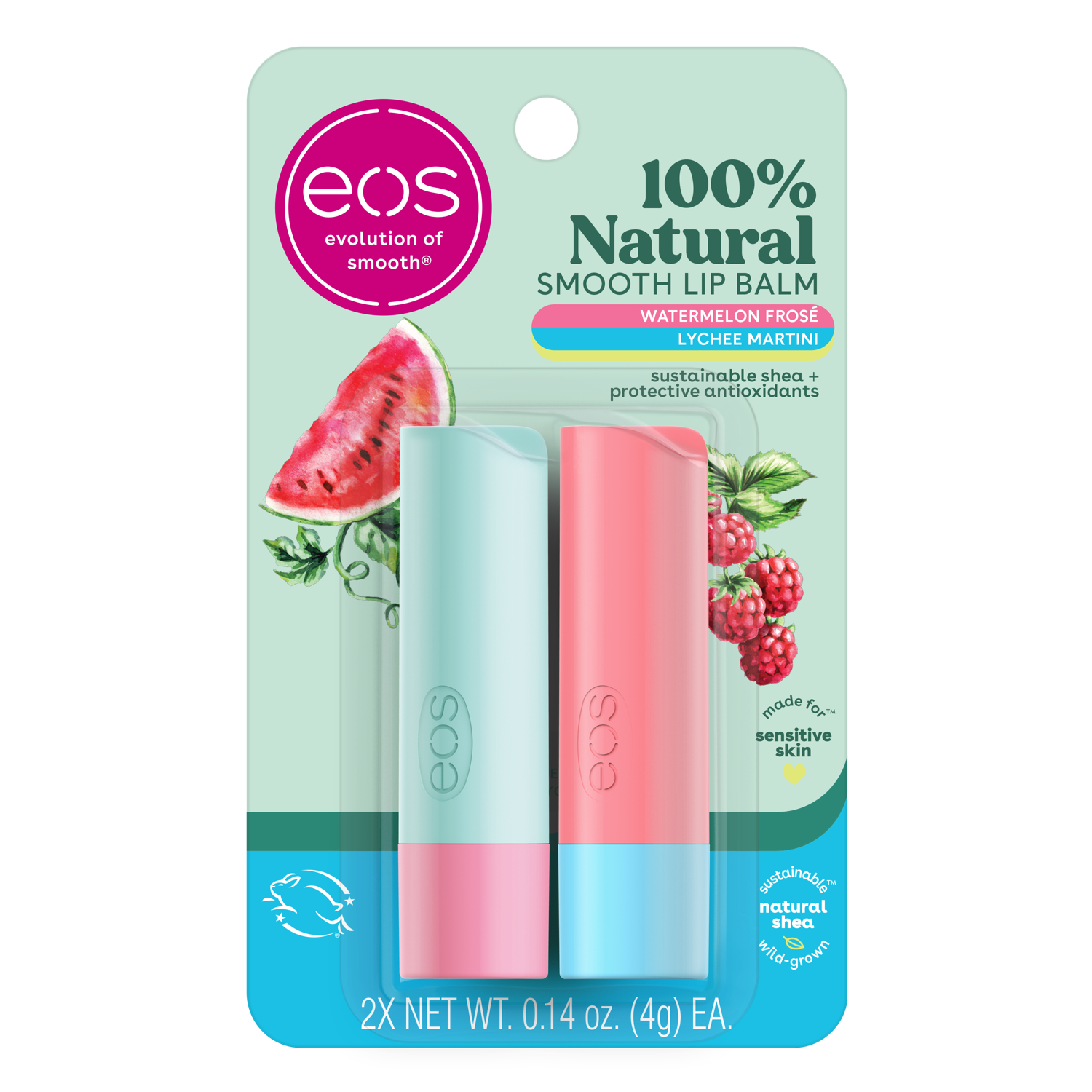 EOS LIP BALM 2PK WATERMELON