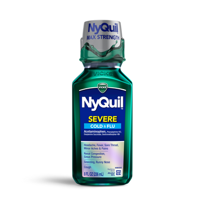 NYQUIL SEVERE COLD & FLU ORIGNL LIQ 12OZ
