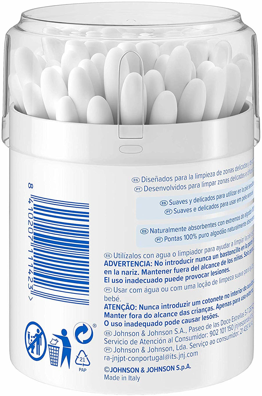 JOHNSONS SAFETY SWAB 55CT