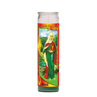 Star Candle Prayer Candle, 8in - Saint Martha