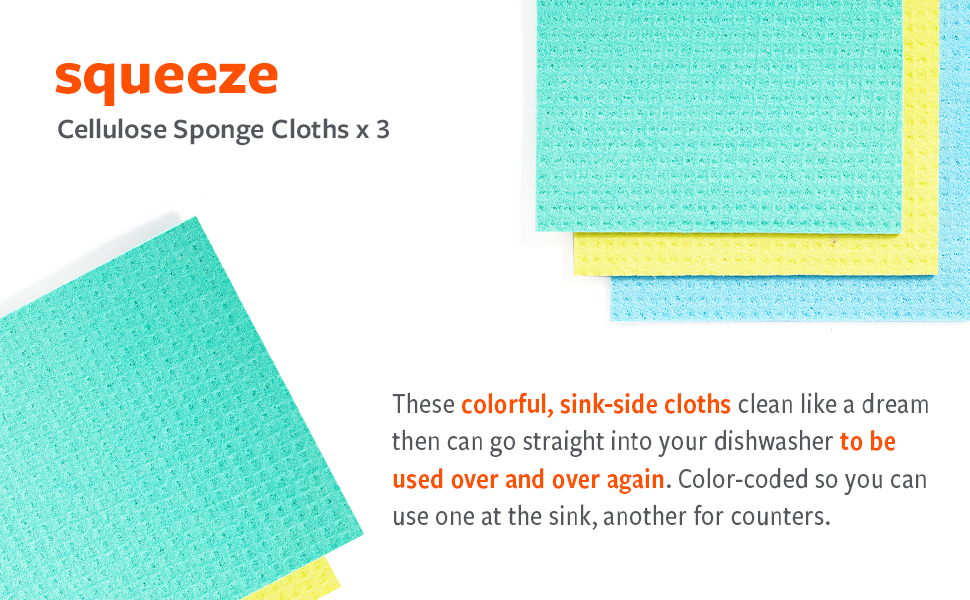 FULL CIRCLE CELLULOSE SPNG CLOTH,SQZ