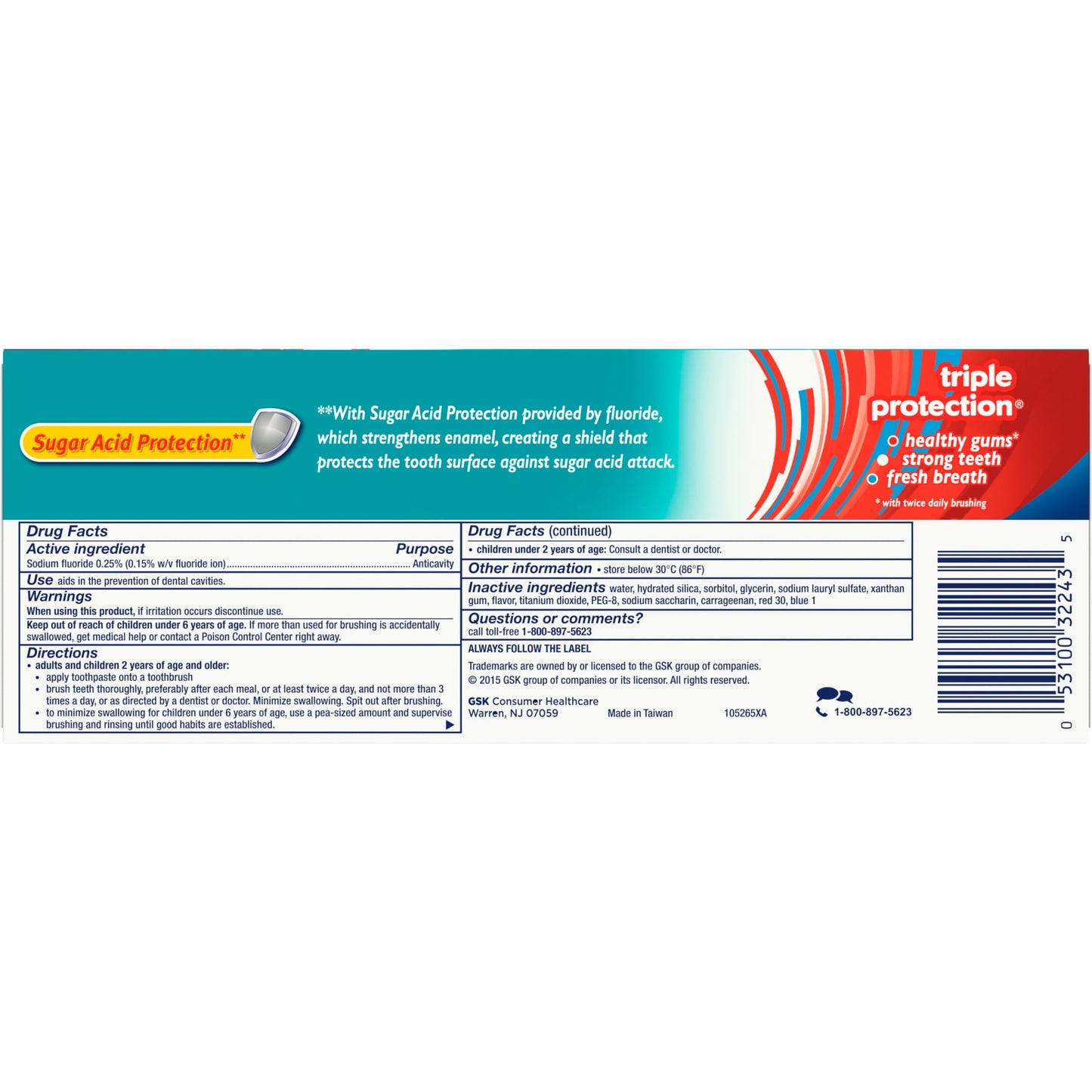 AQUAFRESH CAVITY PROTECTION PASTE 5.6OZ