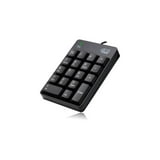 Adesso USB Spill Resistant 18-Key Numeric Keypad - Black