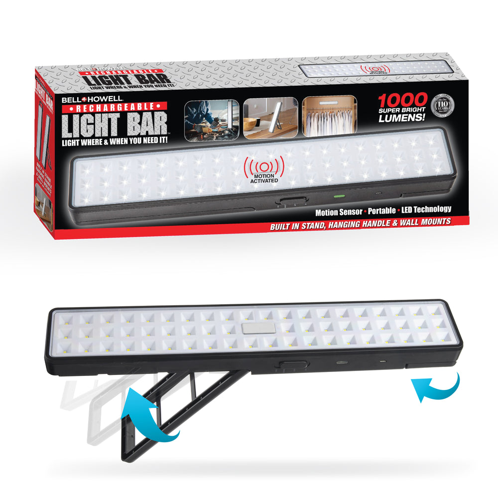 Bell + Howell Rechargeabe Lightbar Portable LED Lights - Black