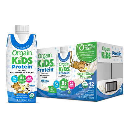 ORGAIN KIDS PROTEIN LQ 12X237ML