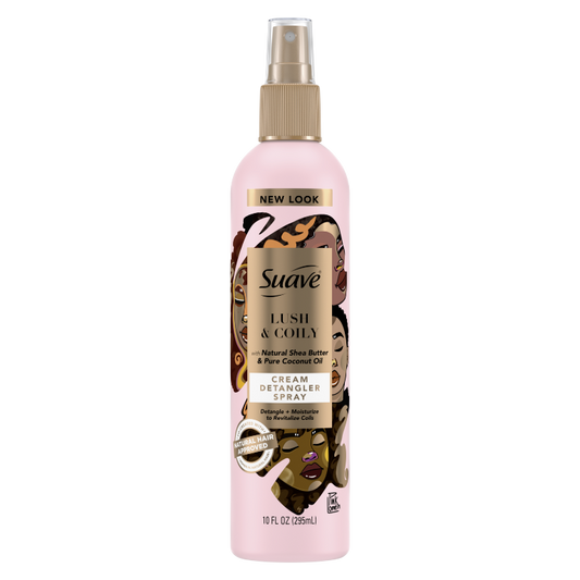Suave Hairspray Lush & Coily Cream Detangler 10oz