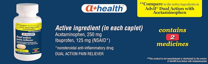 ACETAMINOPHEN-IBUPROFEN 250-125MG CPL 36