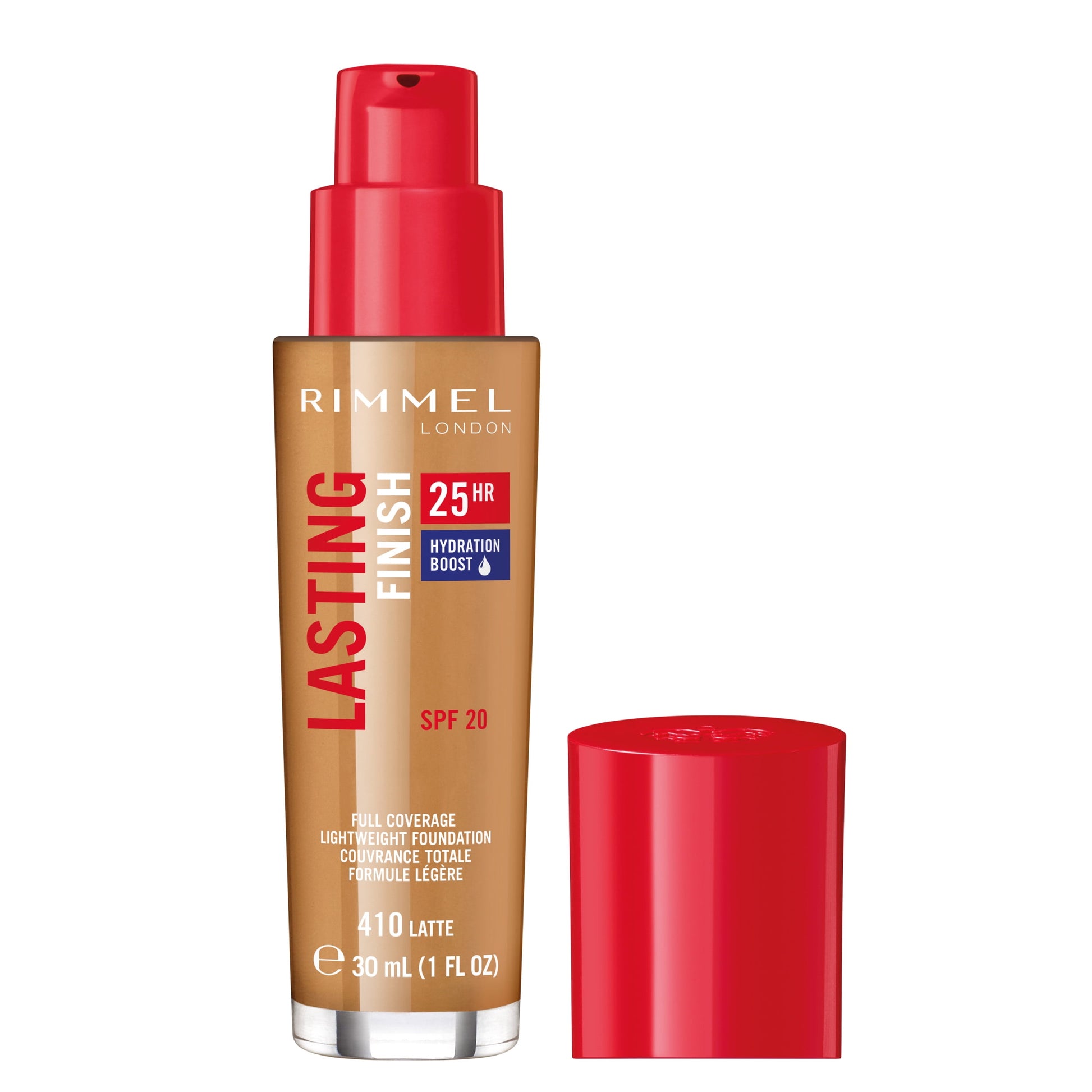 RIMMEL LONDON Rimmel Lasting Finish Liquid Foundation Latte 410