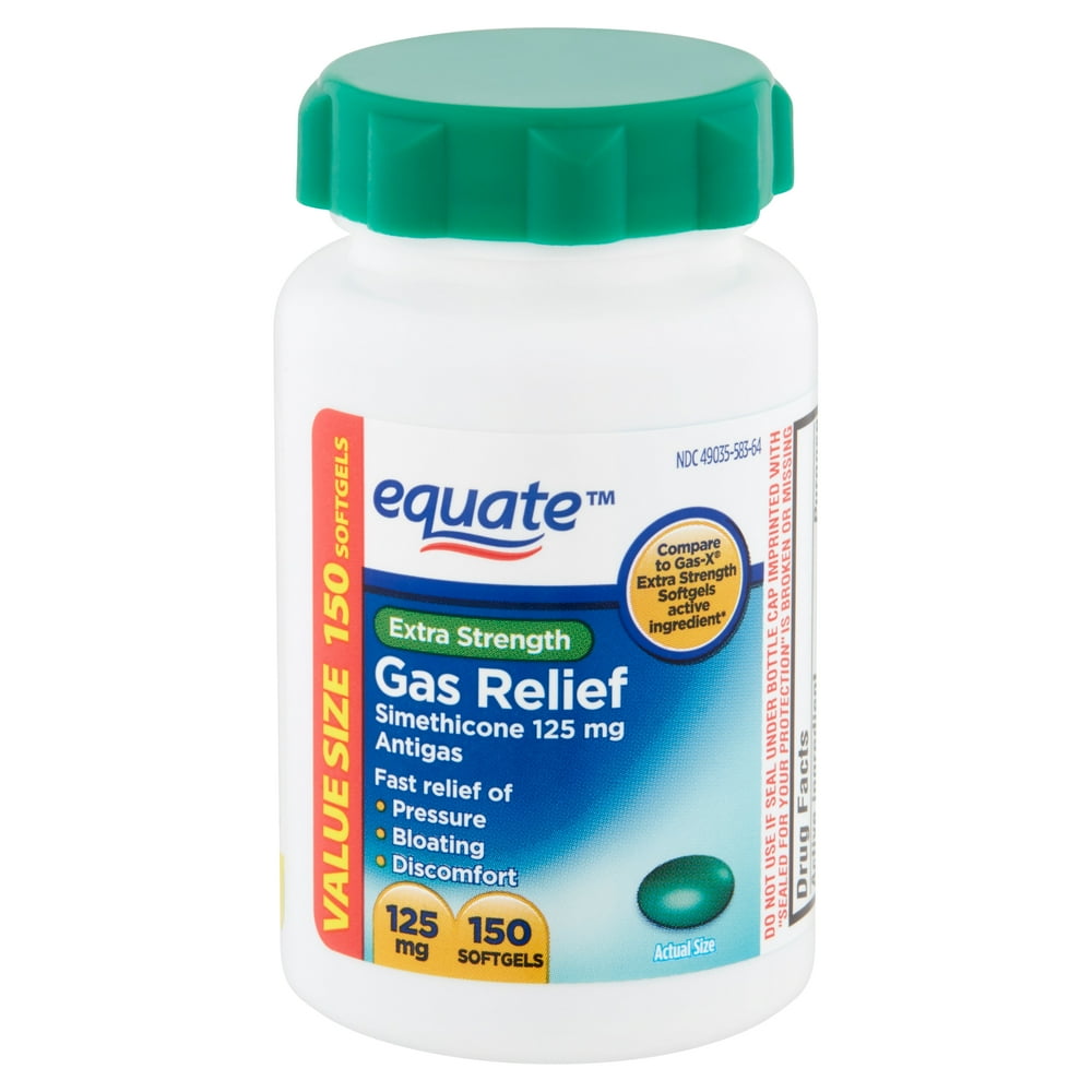 HEALTH STAR X/S GAS RELIEF 125MG LCP 50