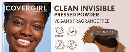 COVERGIRL Clean Invisible Pressed Powder Foundation - 158 Warm Nude