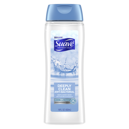 Suave Body Wash Deeply Clean Anti-Bacterial 18oz