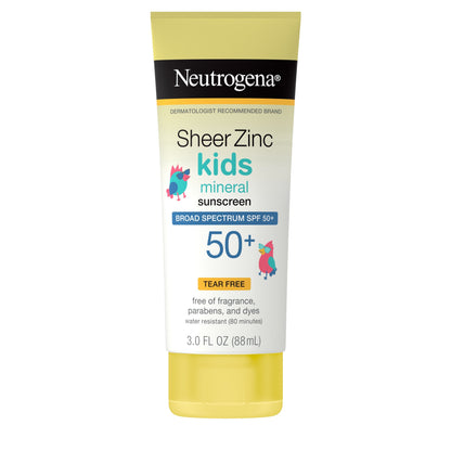 Neutrogena Sheer Zinc Kids Spf#50+ Lotion 3oz