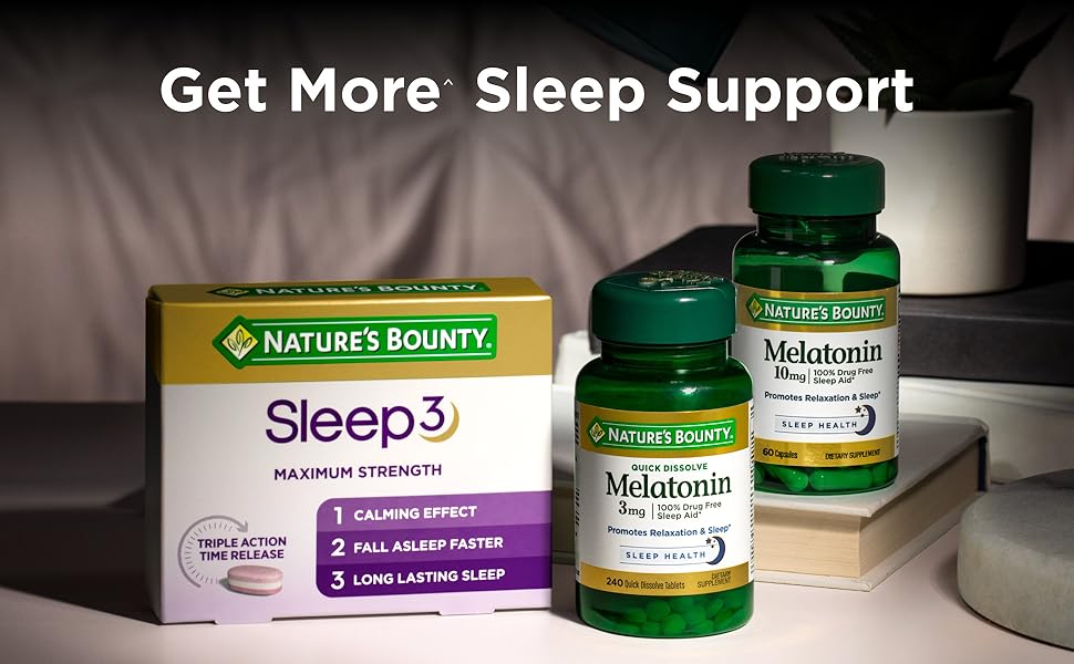 SLEEP COMPLEX MEL3MG GUM 60CT NAT BOUNTY