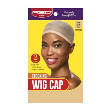 Kiss Red Wig Cap Natural Brown 2 Count (12in)