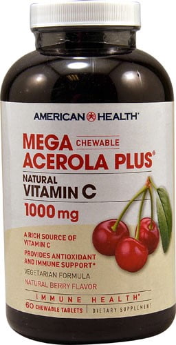 AMERICAN HEALTH SUPER ACEROLA PLUS 500MG