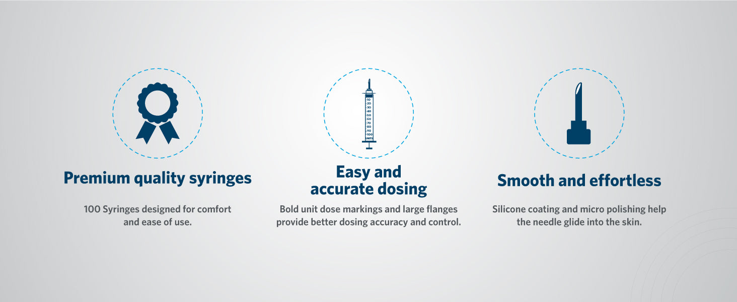 ULTICARE SYRINGE 1/2" 30GX1/2CC 100CT