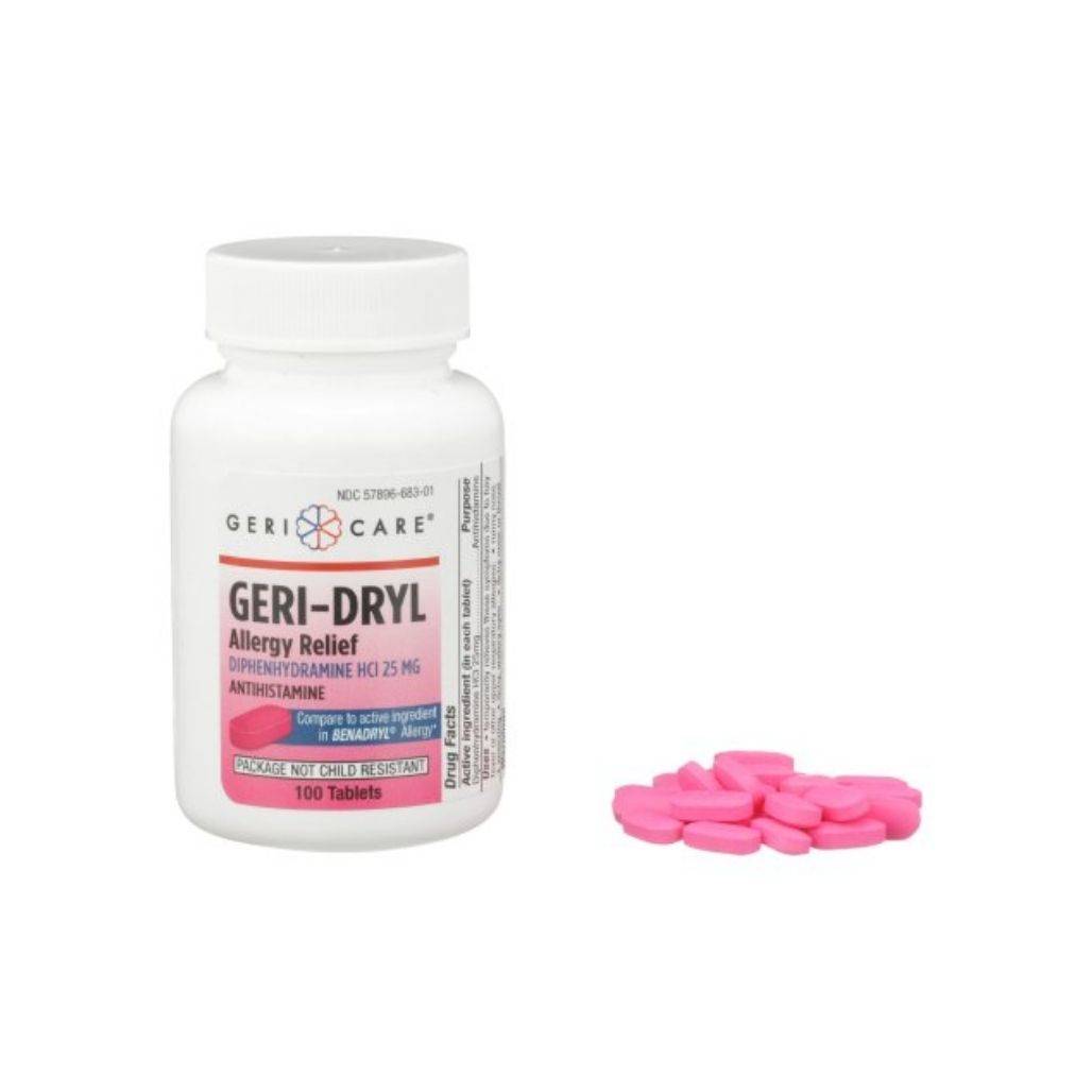 GERI-DRYL ALRG RFL TB 25MG 400