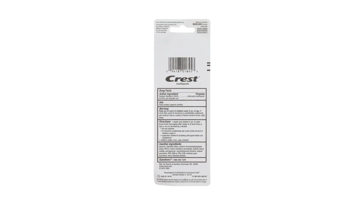 CREST 3D WHT BRL PS 1.14% 87GM