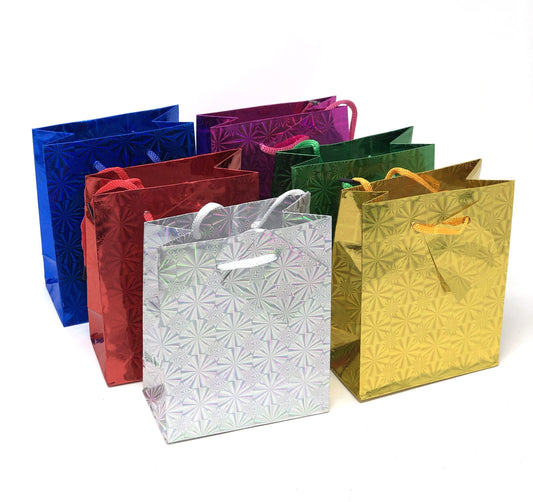 GIFT BAGS LGE HOLOGRAM ASST