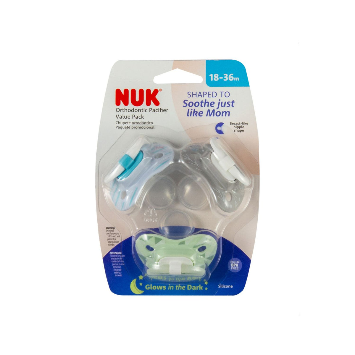 NUK PACIFIER SZ2 JCY 2PK MXD