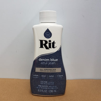 Rit Dye Liquid Denim Blue 8oz
