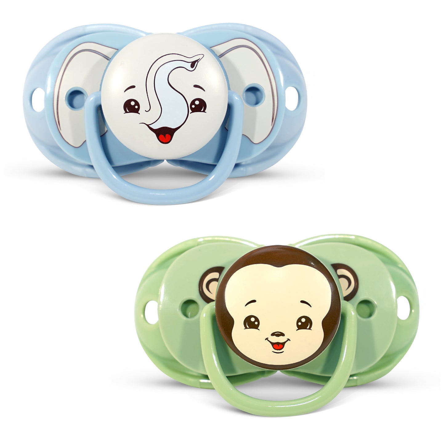 RaZbaby Keep-it-Kleen Pacifier 0-36m (2-Pack) Closes Automatically When Dropped