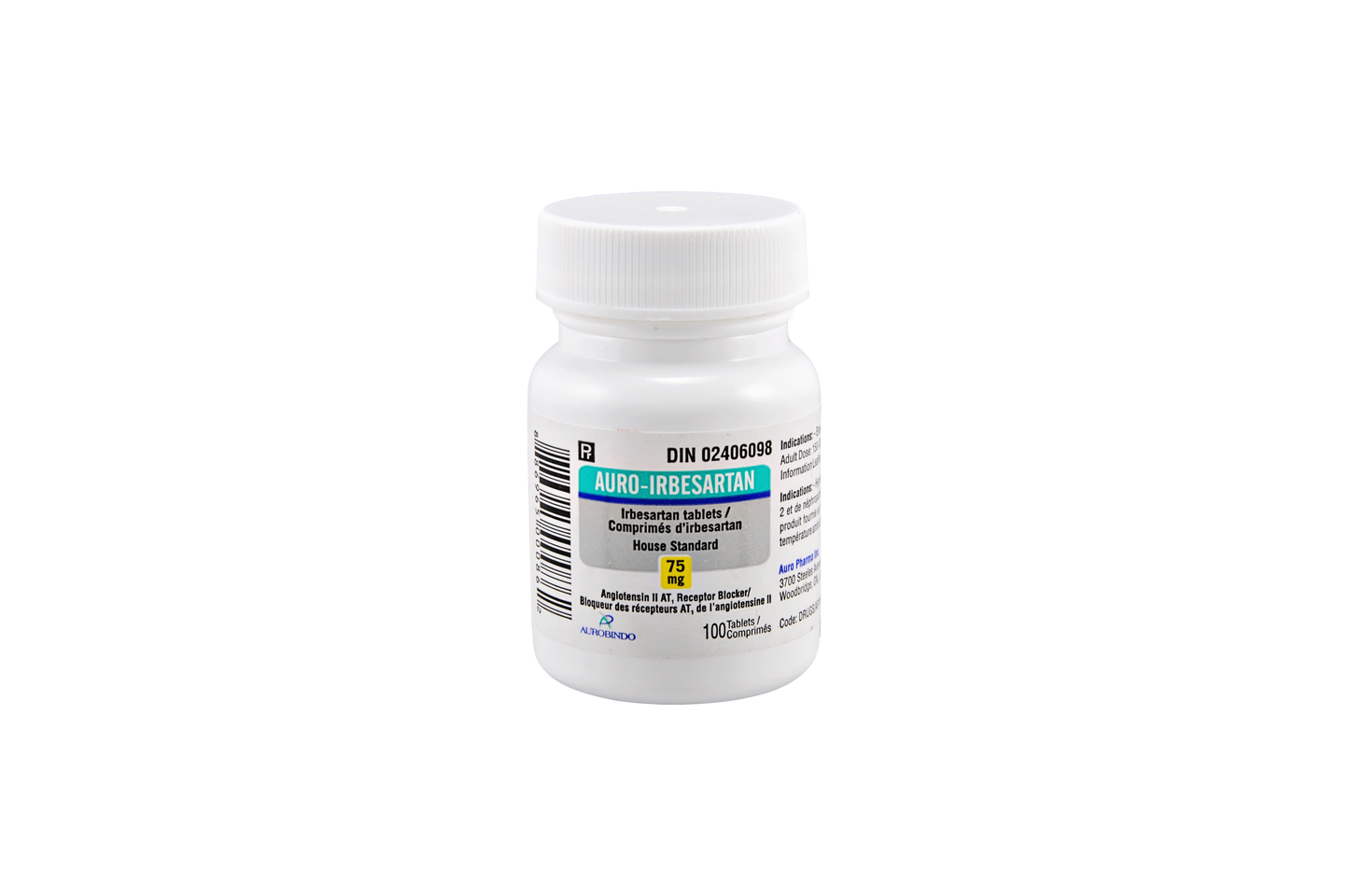IRBESARTAN TB 75MG 30UU