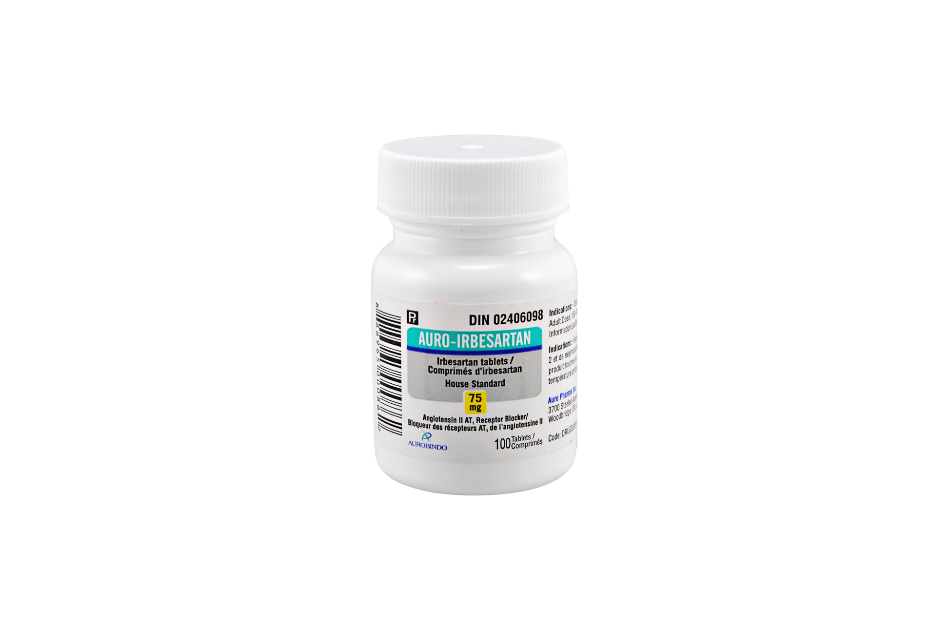 IRBESARTAN TB 75MG 30UU