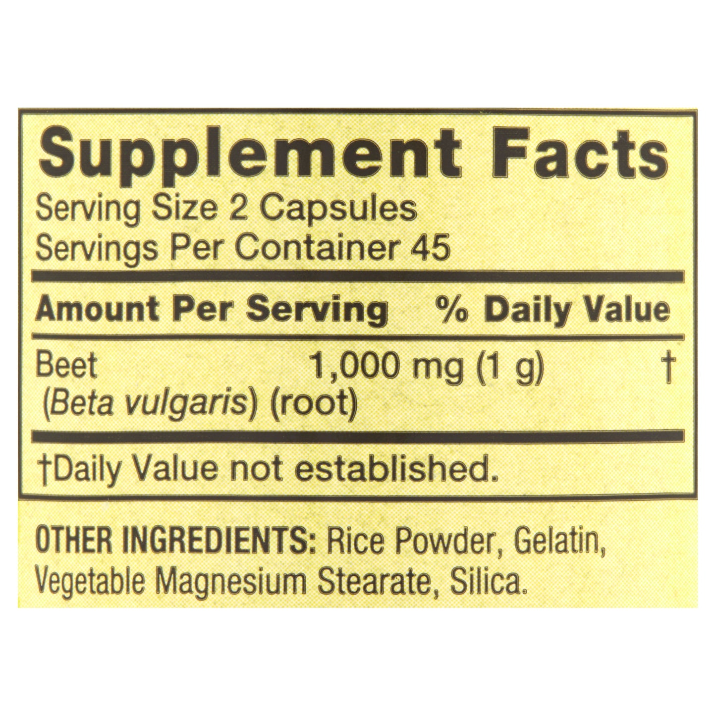 TRADITIONAL BEET ROOT CP 1000MG90