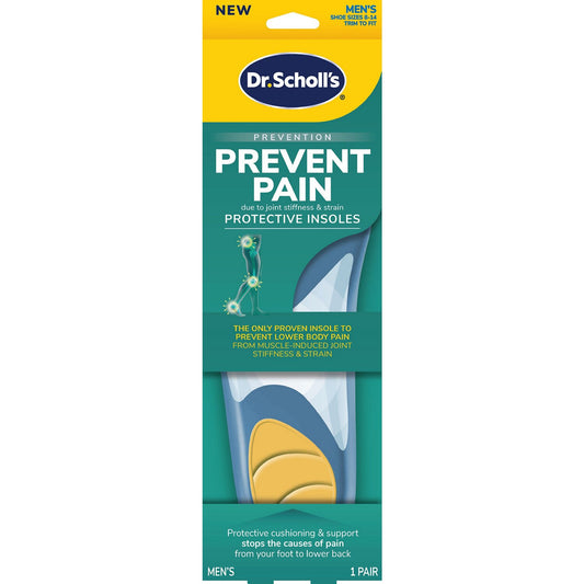 Dr. Scholl's Prevent Pain Men's Shoe Insoles - Size 8-14