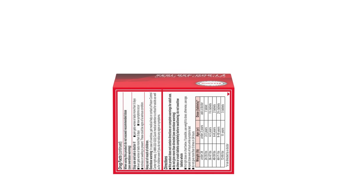 TYLENOL CHILD GRAPE CHEWABLE TAB 24CT