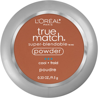 L'ORÉAL PARIS True Match Super-Blendable Oil Free Makeup Powder, C3 Light Medium, 0.33 oz.