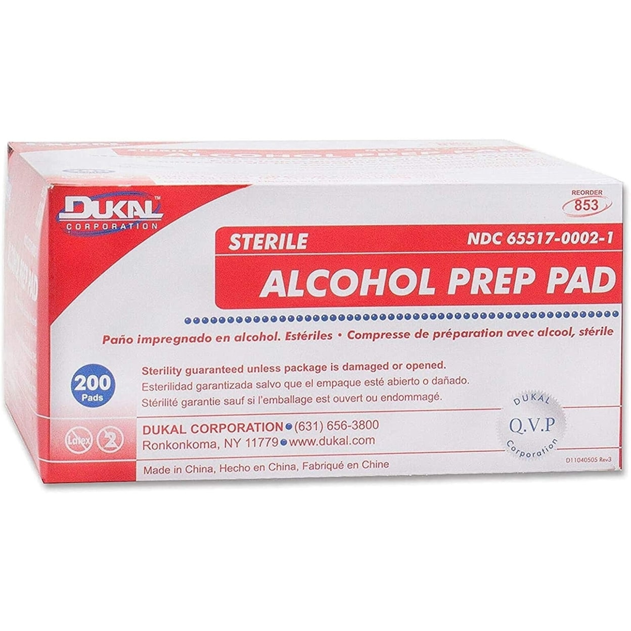 ALCOHOL PREP PADS 70% MD ST 200