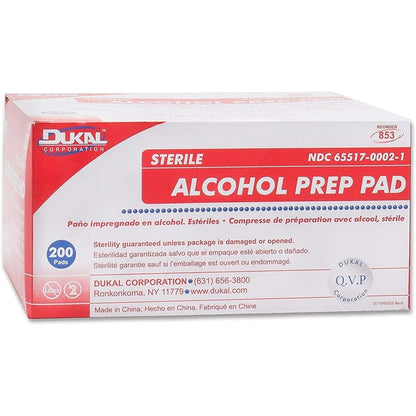 ALCOHOL PREP PADS 70% MD ST 200