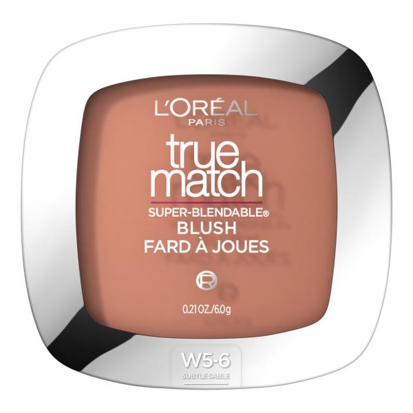 L'ORÉAL PARIS True Match Super-Blendable Blush, Soft Powder Texture, W5-6 Subtle Sable, 0.21 oz.