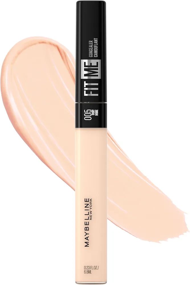 MAYBELLINE New York Fit Me Concealer Face Makeup, 005 Ivory, 0.23 oz