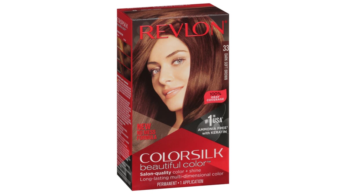 REVLON COLORSILK 33 DRK SFT BRW H/C 1CT