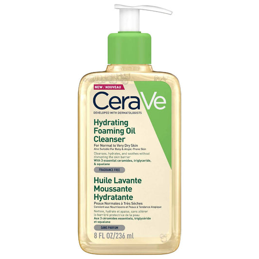 CeraVe Hydrating Foaming Oil Face Cleanser, 8 oz