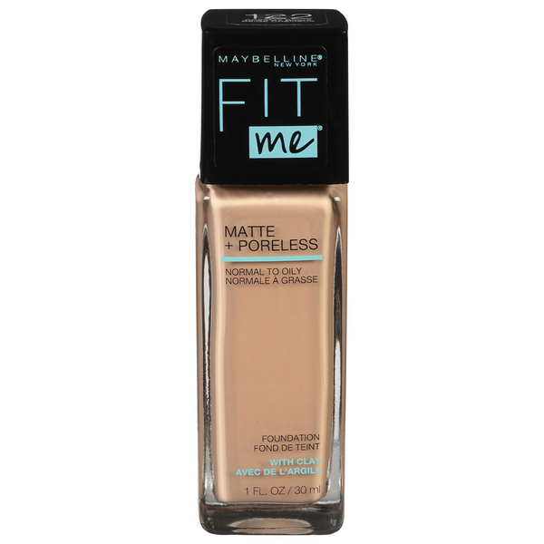 MAYBELLINE New York Fit Me Matte + Poreless Foundation Makeup, 122 Creamy Beige, 1 oz