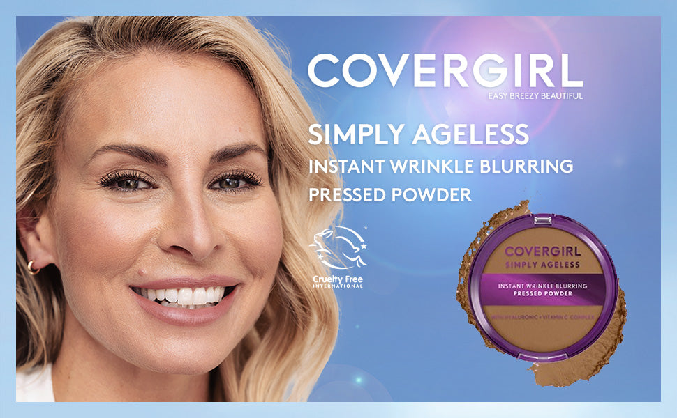 COVERGIRL Simply Ageless Instant Wrinkle Blurring Pressed Powder - 255 Soft Honey