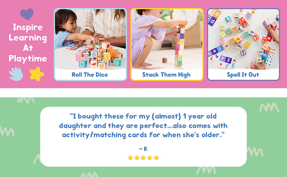 Melissa & Doug Ms. Rachel Wooden Learning Blocks and Activity Cards