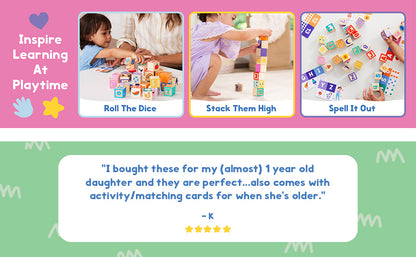 Melissa & Doug Ms. Rachel Wooden Learning Blocks and Activity Cards