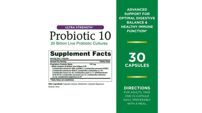 PROBIOTIC 10 CAP 30CT NAT BNTY