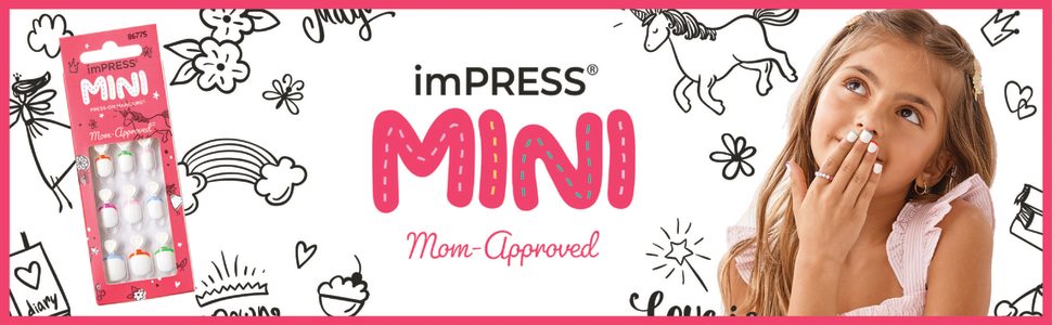 KISS imPRESS Press-On Manicure Mini Kids' Nail Artist Kit
