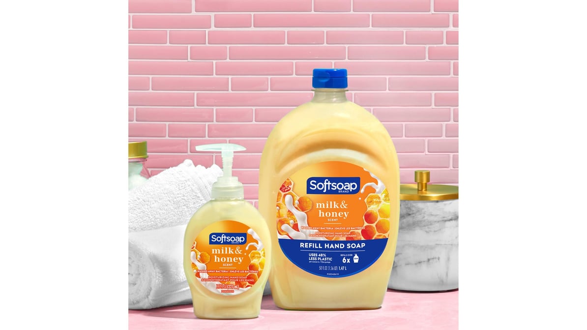 SOFTSOAP PUMP MILK PROTEIN HONEY 7.5OZ