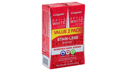 COLGATE OPTIC WHIT T/P MINT 2X4.5OZ TWN